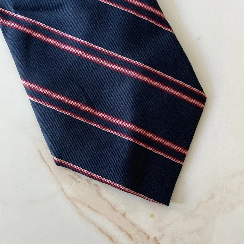 Classic Navy Striped Tie